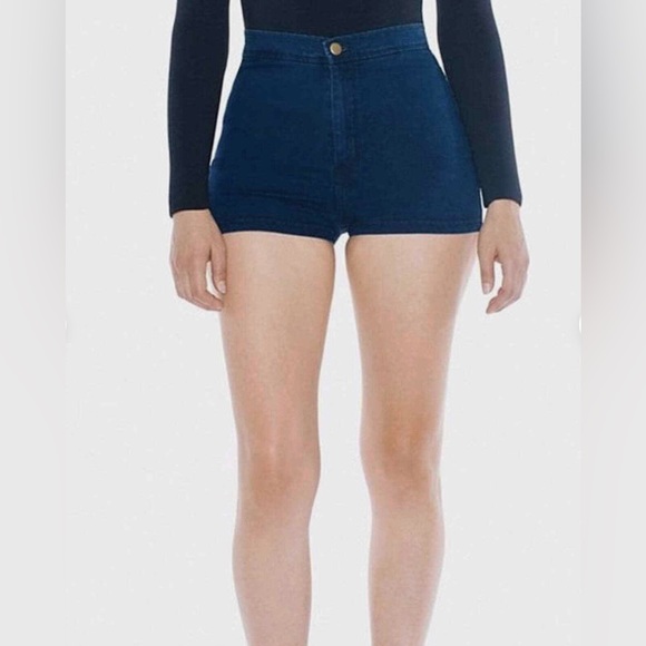 American Apparel size XS dark wash Easy Jean short - Picture 2 of 9